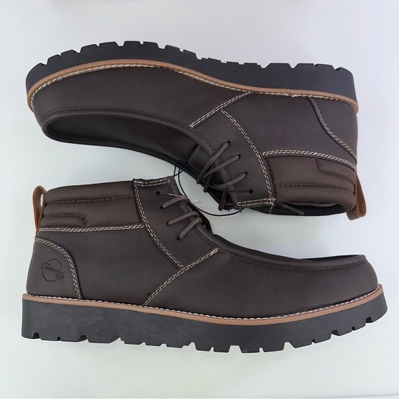 Weatherproof Vintage Men\'s Faux-Leather Chukka Boot Brown New chester lace main image 7